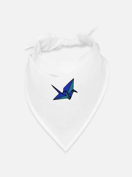 Origami - Bandana Dreieckstuch - Weiß