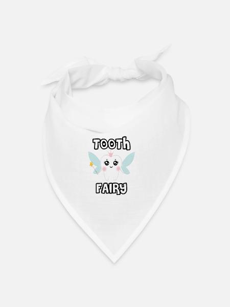 Tooth Fairy | Magische Zahn Fee | Karneval - Bandana Dreieckstuch - Weiß