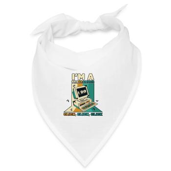 I'm A Programmer Click Softwareingenieur Coder - Bandana Dreieckstuch - Weiß - Vorne