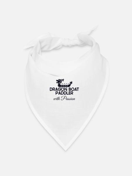 Drachenboot-Paddler mit Leidenschaft Paddler Trommler - Bandana Dreieckstuch - Weiß