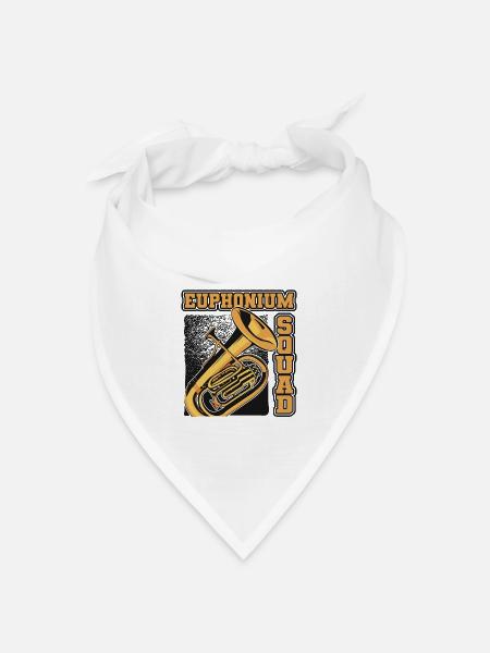 Euphonium Squad Euphoniumist Instrument Euphonist - Bandana Dreieckstuch - Weiß