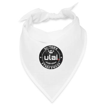 GI-TOWN Streetwear - Ulai - vintage retro - Bandana Dreieckstuch - Weiß - Vorne