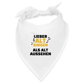 Chor - Bandana Dreieckstuch - Weiß - Vorne