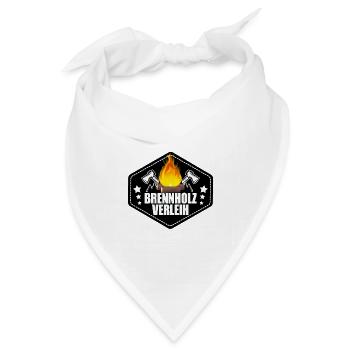 Brennholz Verleih - Bandana Dreieckstuch - Weiß - Vorne