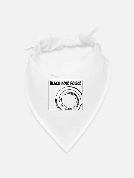 James Webb Space Telescope Black Hole Police - Bandana Dreieckstuch - Weiß