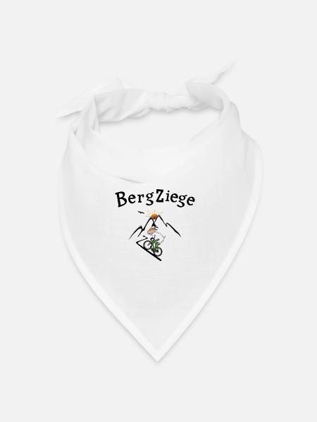 Bergziege Radsport - Bandana Dreieckstuch - Weiß