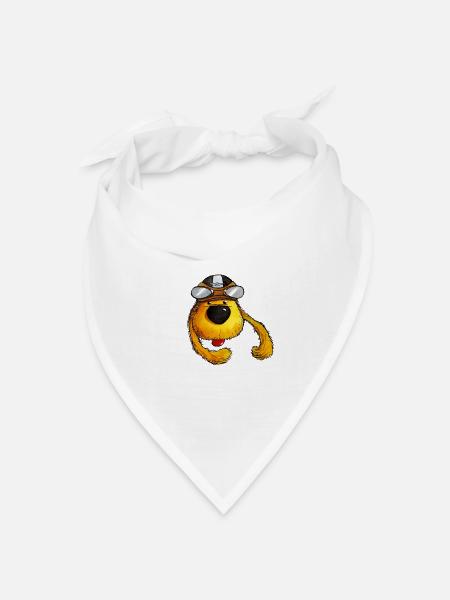 Geheimagent Morris - Bandana Dreieckstuch - Weiß
