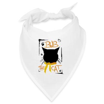 BOB DER STREUNER I BOB THE CAT - Bandana Dreieckstuch - Weiß - Vorne