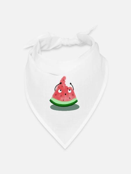SWEET MELONE - SOMMERFRUCHT - Bandana Dreieckstuch - Weiß