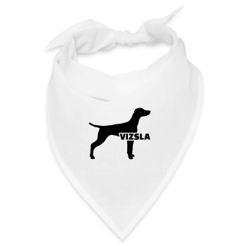 Vizsla - Bandana Dreieckstuch - Weiß - Vorne
