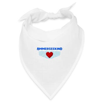 Ammerseekind für Ammersee Fans Bayern Liebhaber - Bandana Dreieckstuch - Weiß - Vorne