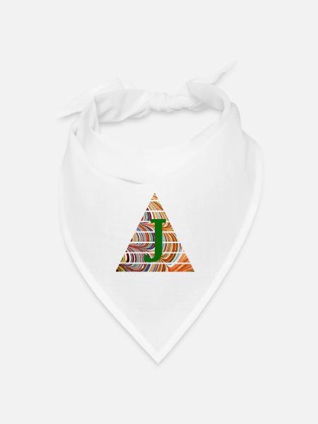 dreieck e 56 j - Bandana Dreieckstuch - Weiß