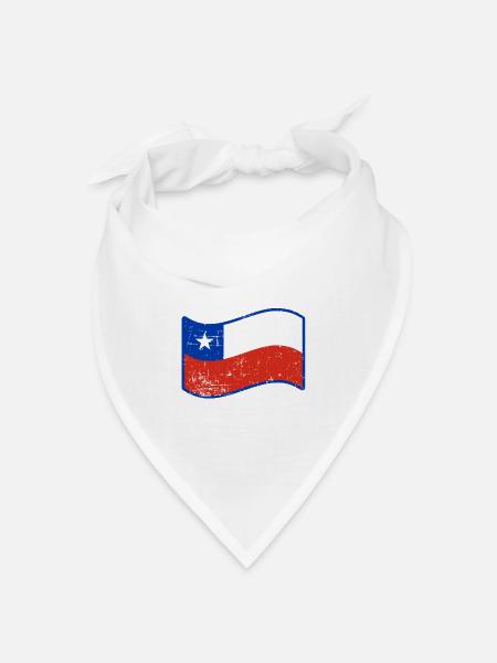 Chile - Bandana Dreieckstuch - Weiß