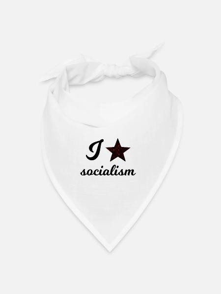 Der Sozialismus - Bandana Dreieckstuch - Weiß