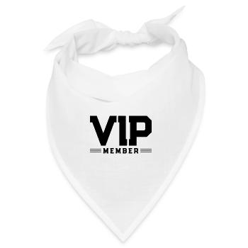 Vip team member - Bandana Dreieckstuch - Weiß - Vorne