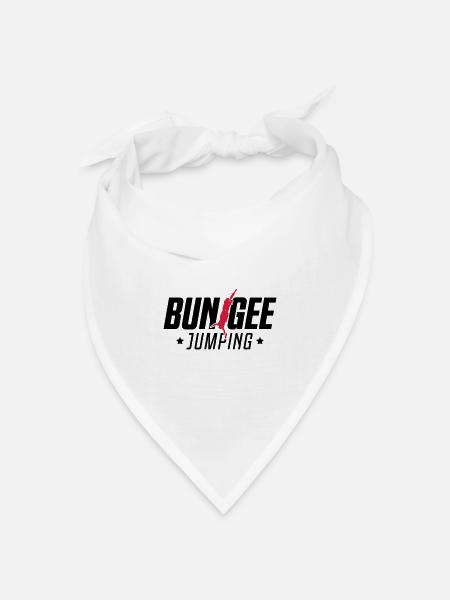 bungee jumping extremsport - Bandana Dreieckstuch - Weiß