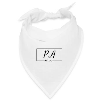 PA Est. 2023 Graduierten-Arzthelfer-Geschenk - Bandana Dreieckstuch - Weiß - Vorne