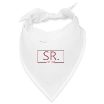 Sr. Est. 2022 Verlobung für die Hochzeitsfeier des Bräutigams - Bandana Dreieckstuch - Weiß - Vorne