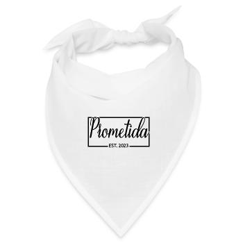 2023 Verlobte Verlobte Hochzeit - Bandana Dreieckstuch - Weiß - Vorne