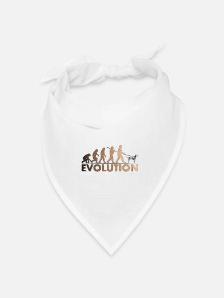 Dalmatiner Evolution Brown - Bandana Dreieckstuch - Weiß