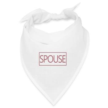 Ehepartner Matching Paar Männer & Frauen Hochzeitstag - Bandana Dreieckstuch - Weiß - Vorne