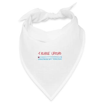 Erste Klasse Upload - Bandana Dreieckstuch - Weiß - Vorne