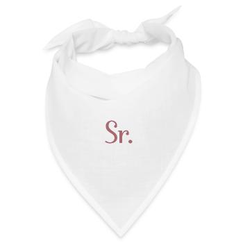 Sr. Verlobungsgeschenk Bräutigam wird Hochzeitsfeier - Bandana Dreieckstuch - Weiß - Vorne
