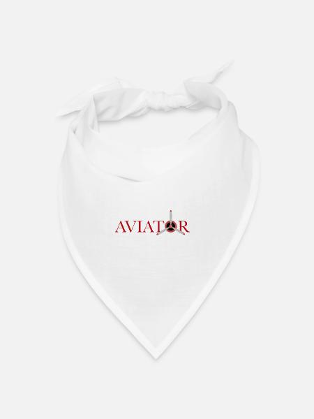 Flieger - Bandana Dreieckstuch - Weiß