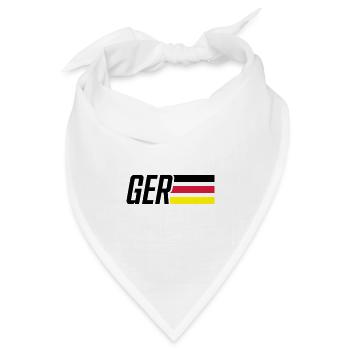 germany flagge deutschland team - Bandana Dreieckstuch - Weiß - Vorne