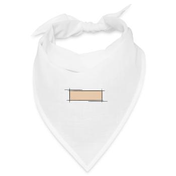 Dekorativer Rahmen. Banner / Namensschild Vorlage. - Bandana Dreieckstuch - Weiß - Vorne