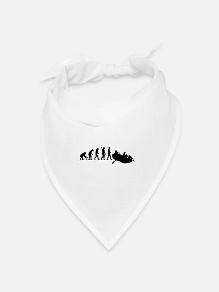 Rafting - Bandana Dreieckstuch - Weiß