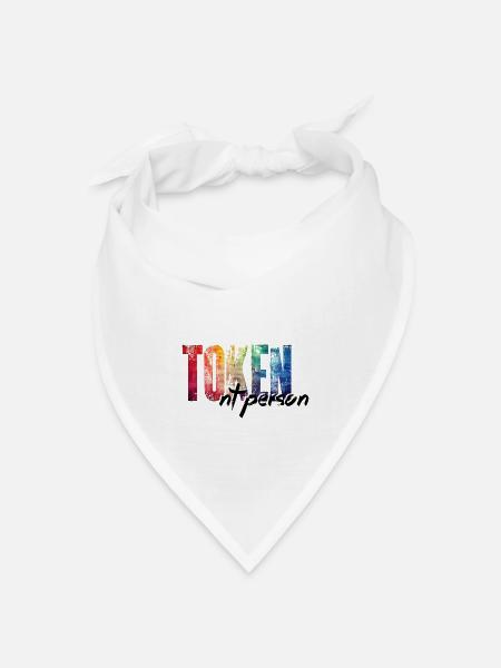 Einer ist immer neurotypisch: Die Token NT-Person! - Bandana Dreieckstuch - Weiß