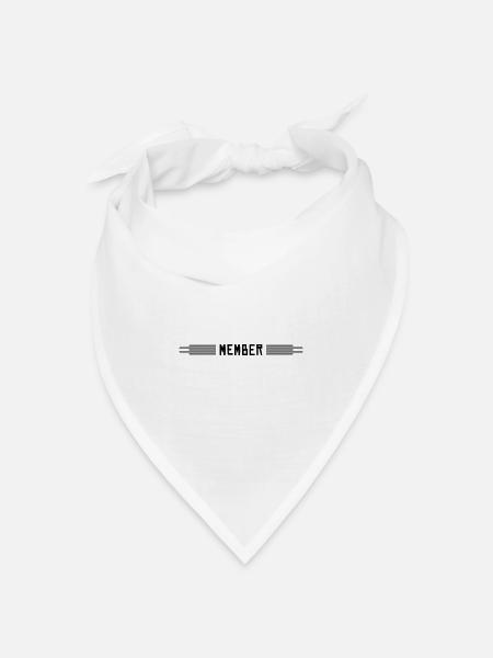member - Bandana Dreieckstuch - Weiß