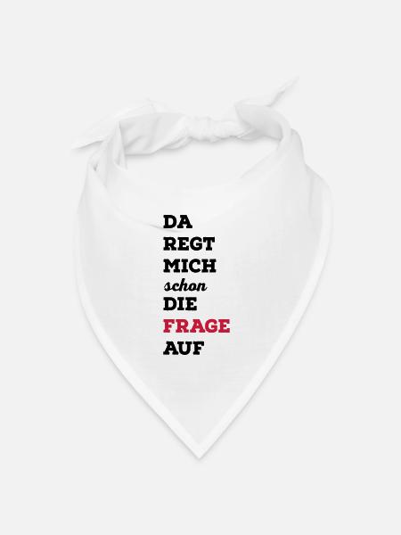 lustig - Bandana Dreieckstuch - Weiß