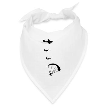 fallschirm - Bandana Dreieckstuch - Weiß - Vorne