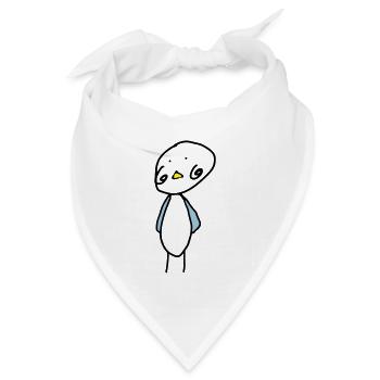 Vogel Küken Bauer Landwirt tier Kind Baby - Bandana Dreieckstuch - Weiß - Vorne