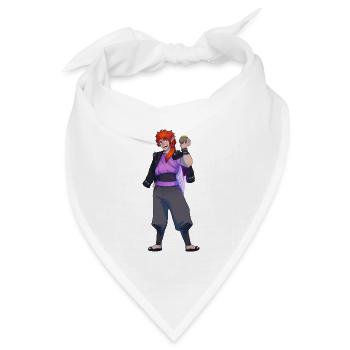 Dominik, Feenkobold - Bandana Dreieckstuch - Weiß - Vorne