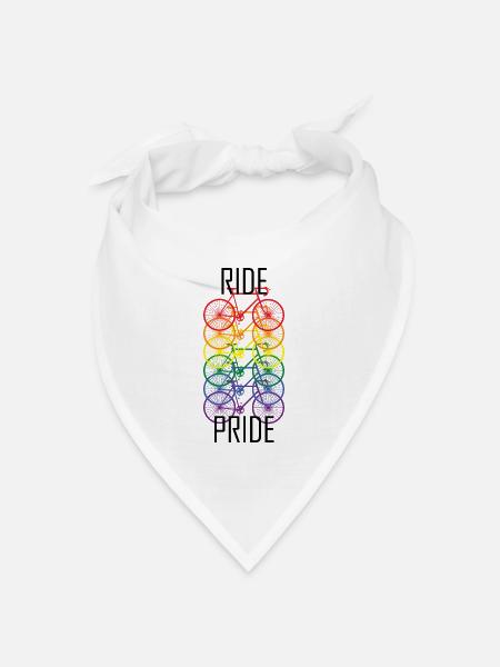 PRIDE Fahrrad Design - Bandana Dreieckstuch - Weiß