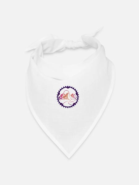 Fahrrad - Bandana Dreieckstuch - Weiß