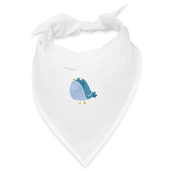 Vogel - Bandana Dreieckstuch - Weiß - Vorne