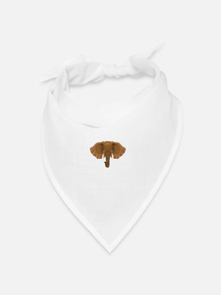 Wildtiere - Bandana Dreieckstuch - Weiß