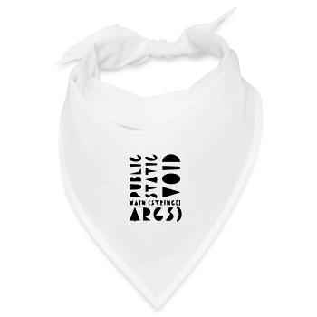 Öffentliche statische Leere - Bandana Dreieckstuch - Weiß - Vorne