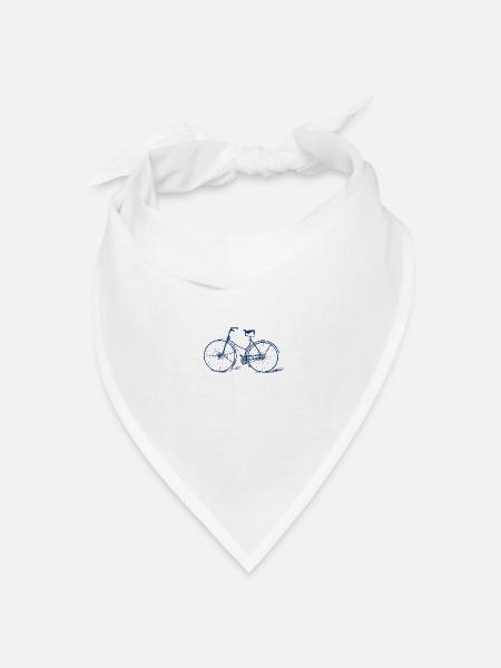 Fahrrad - Bandana Dreieckstuch - Weiß