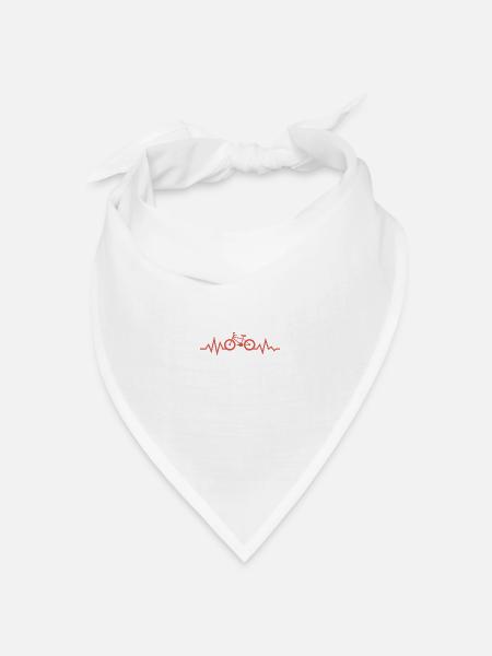 Fahrrad - Bandana Dreieckstuch - Weiß