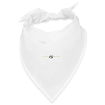 Fussball Meisterschaft Deutschland - Bandana Dreieckstuch - Weiß - Vorne