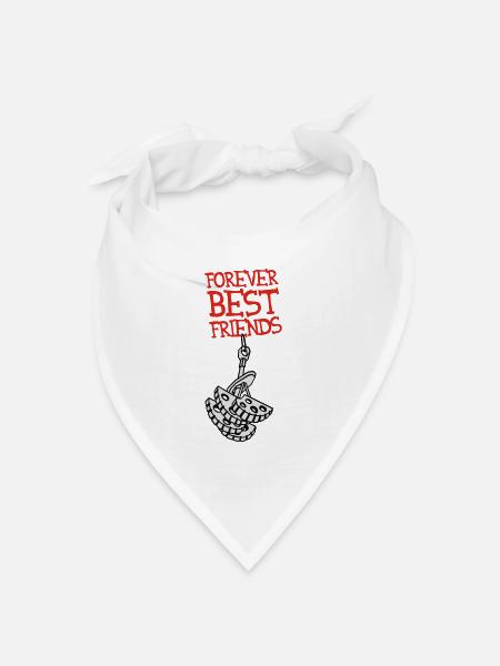 Forever Best Friends - Bandana Dreieckstuch - Weiß