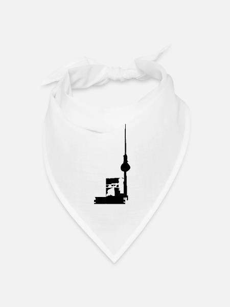 berlin - Bandana Dreieckstuch - Weiß