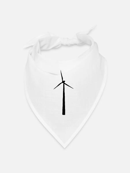 windrad - Bandana Dreieckstuch - Weiß