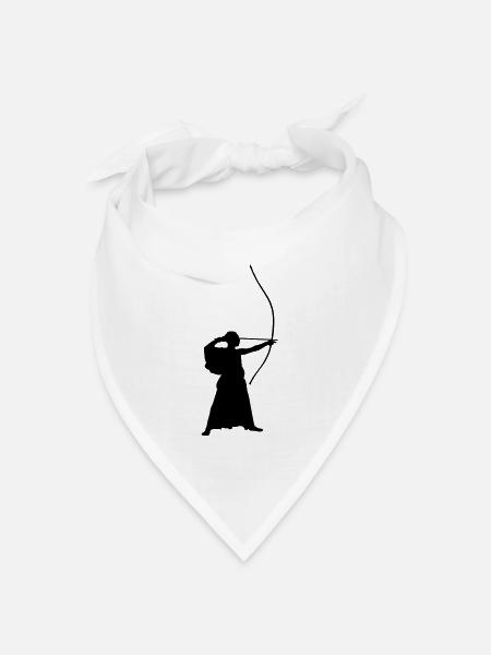 Bogenschütze - Bandana Dreieckstuch - Weiß
