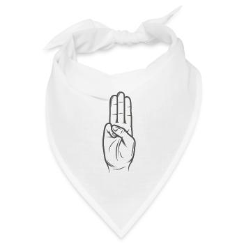 Tribute von Panem - Hunger Games - Bandana Dreieckstuch - Weiß - Vorne